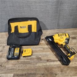 HOUSTON LOCATION - AS-IS DeWalt 15 GA ANGLED FINISH NAILER KIT W/ BATTERY & CHARGER