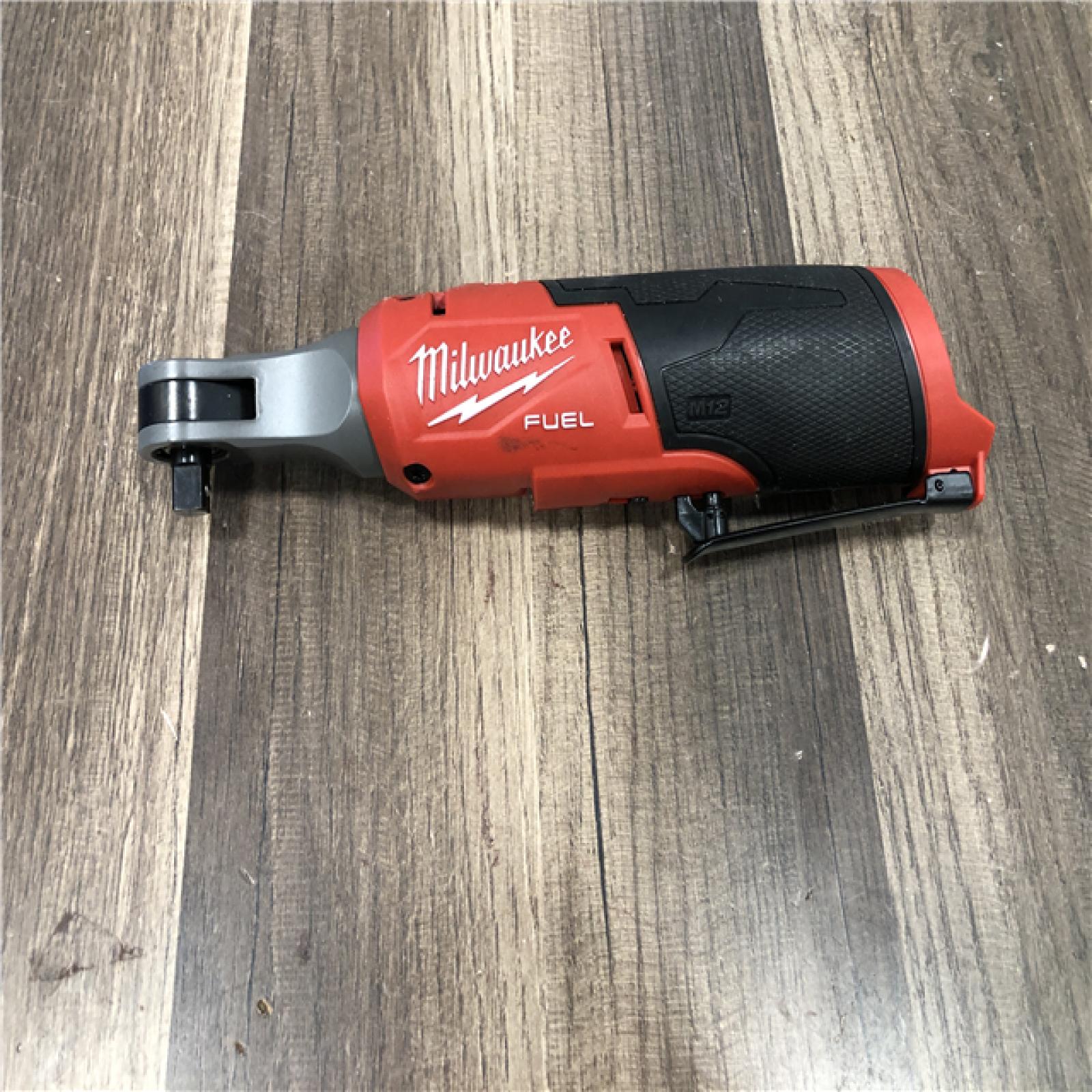 AS-IS Milwaukee FUEL 12-Volt Lithium-Ion Brushless Cordless High Speed 3/8 in. Ratchet (Tool-Only)