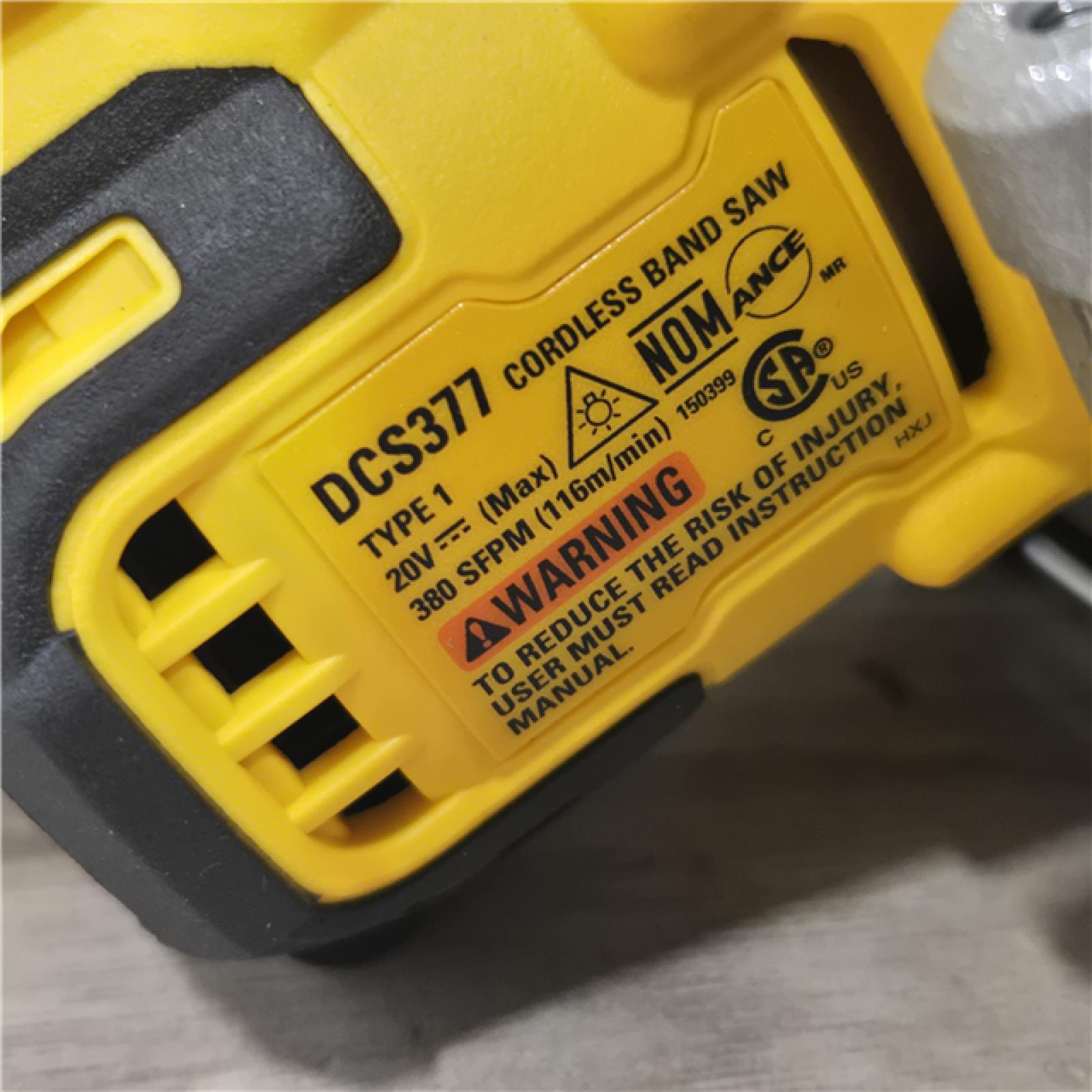 AS-IS Dewalt DCS377B 20V MAX ATOMIC Cordless 1-3/4 Compact Bandsaw (Tool-Only)