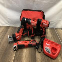 AS-IS Milwaukee 12V Lithium-Ion Brushless Cordless Subcompact Drill and Impact Driver Kit