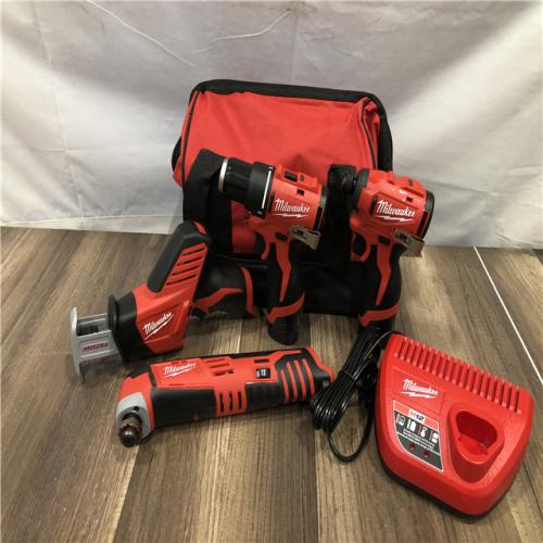 AS-IS Milwaukee 12V Lithium-Ion Brushless Cordless Subcompact Drill and Impact Driver Kit