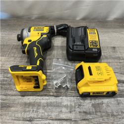 AS-IS DEWALT Atomic 20V Max Lithium-Ion Brushless Cordless Compact 1/4 in. Impact Driver Kit