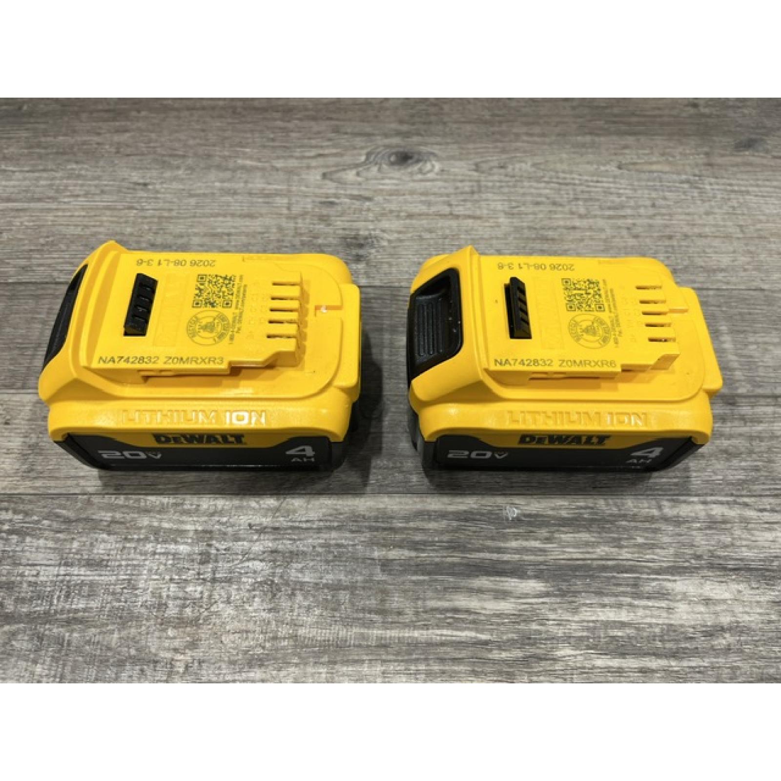 AS-IS DEWALT 20V MAX Premium Lithium-Ion 4.0Ah Battery Pack (2 Pack)