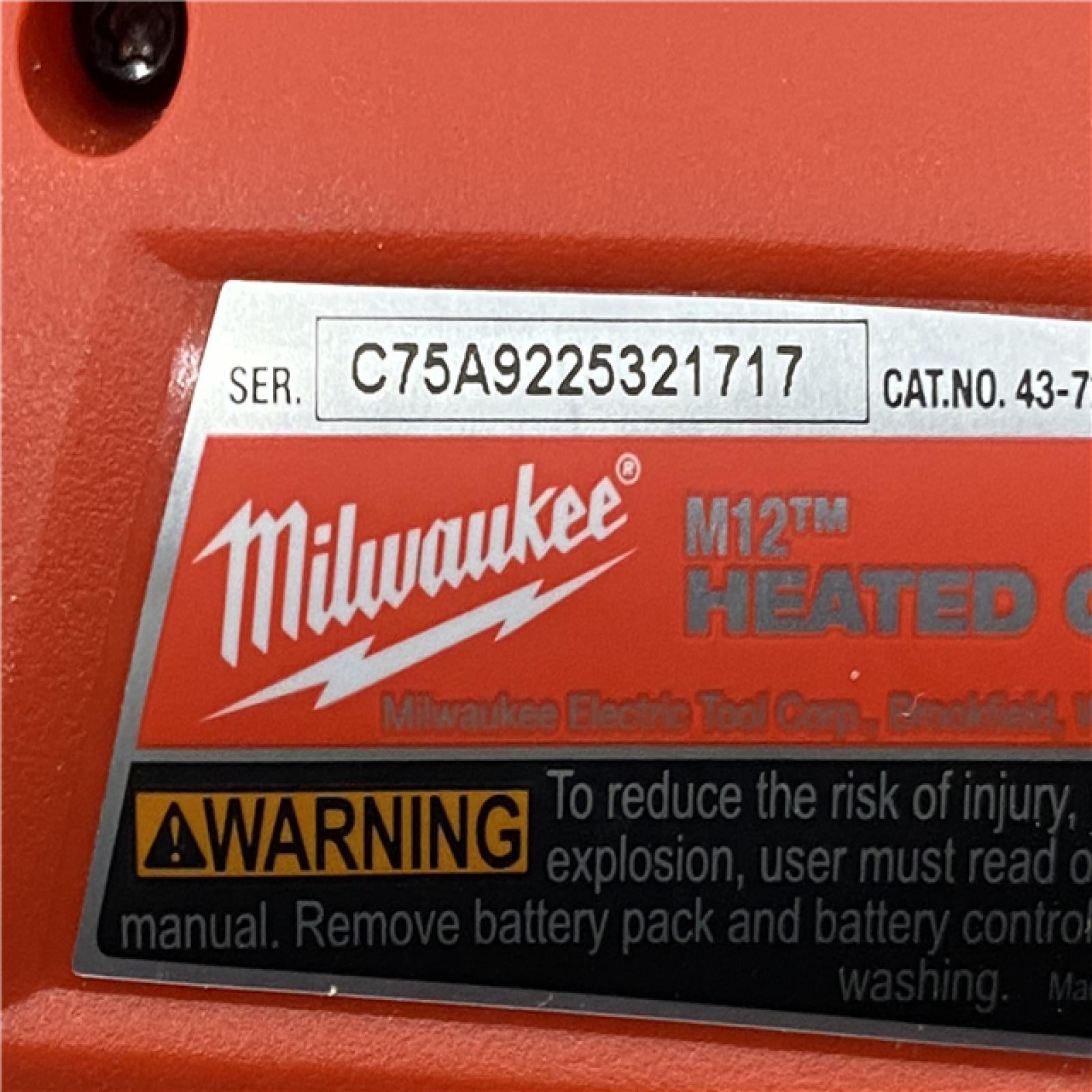 AS-IS Milwaukee Men's X-Large 12-Volt Lithium-Ion Cordless Axis Black Heated Vest Kit