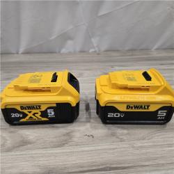 AS-IS DEWALT 20V MAX XR Premium Lithium-Ion 5.0Ah Battery Pack (2 Pack)
