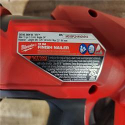 HOUSTON LOCATION - AS-IS (APPEARS LIKE NEW) Milwaukee FUEL 18-Volt Lithium-Ion Brushless Cordless Gen II 15-Gauge Angled Finish Nailer (Tool-Only)