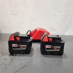 AS-IS- Milwaukee M18 18-Volt Lithium-Ion XC Starter Kit with Two 5.0Ah Batteries and Charger