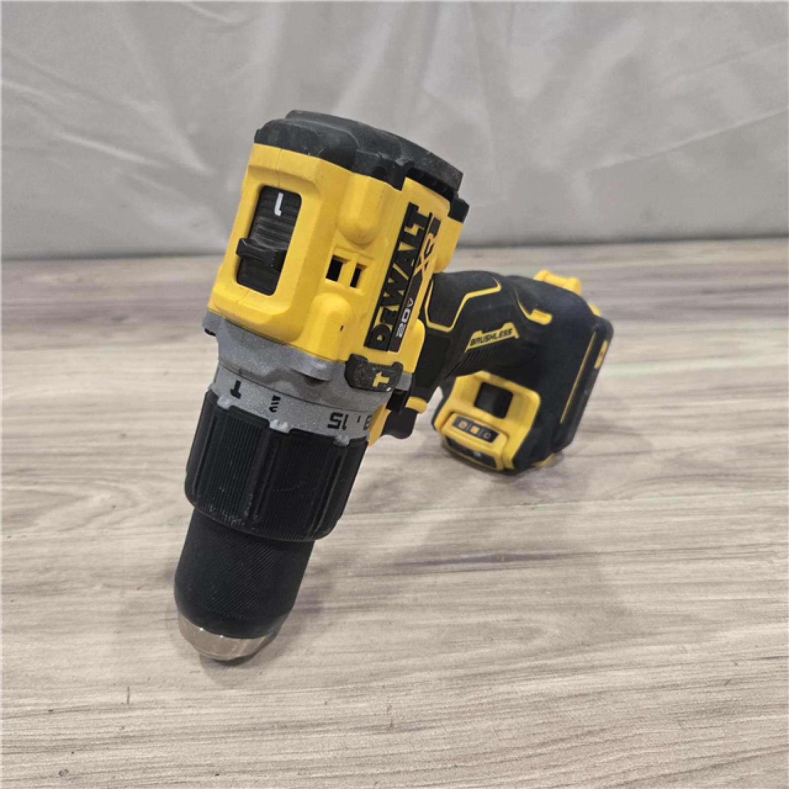 AS-IS DEWALT 20V Compact Cordless 1/2 in. Hammer Drill and 20V MAX POWERSTACK Battery Starter Kit