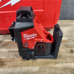 HOUSTON LOCATION - AS-IS Milwaukee-3632-21 M12 Green Beam Laser 360° 3-Plane Kit