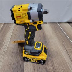 LIKE NEW! DEWALT ATOMIC 20V MAX Lithium-Ion Brushless Cordless 1/2 in. Variable Speed Impact Wrench Kit with 5 Ah Battery and Charger