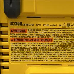 AS-IS DEWALT 20V MAX Cordless Electric Portable Inflator (Tool Only)
