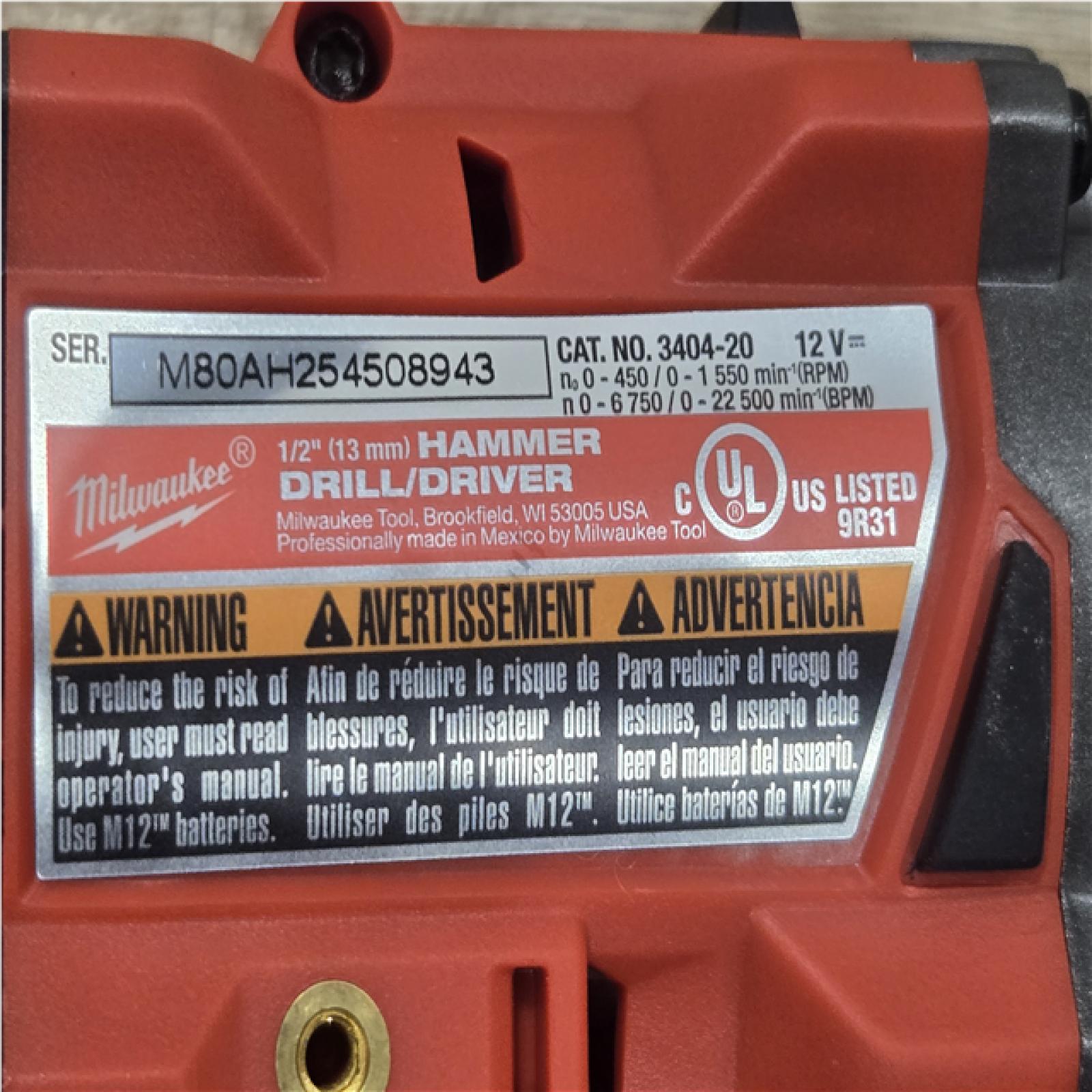 AS-IS Milwaukee FUEL 12-Volt Lithium-Ion Brushless Cordless Hammer Drill and Impact Driver Combo Kit