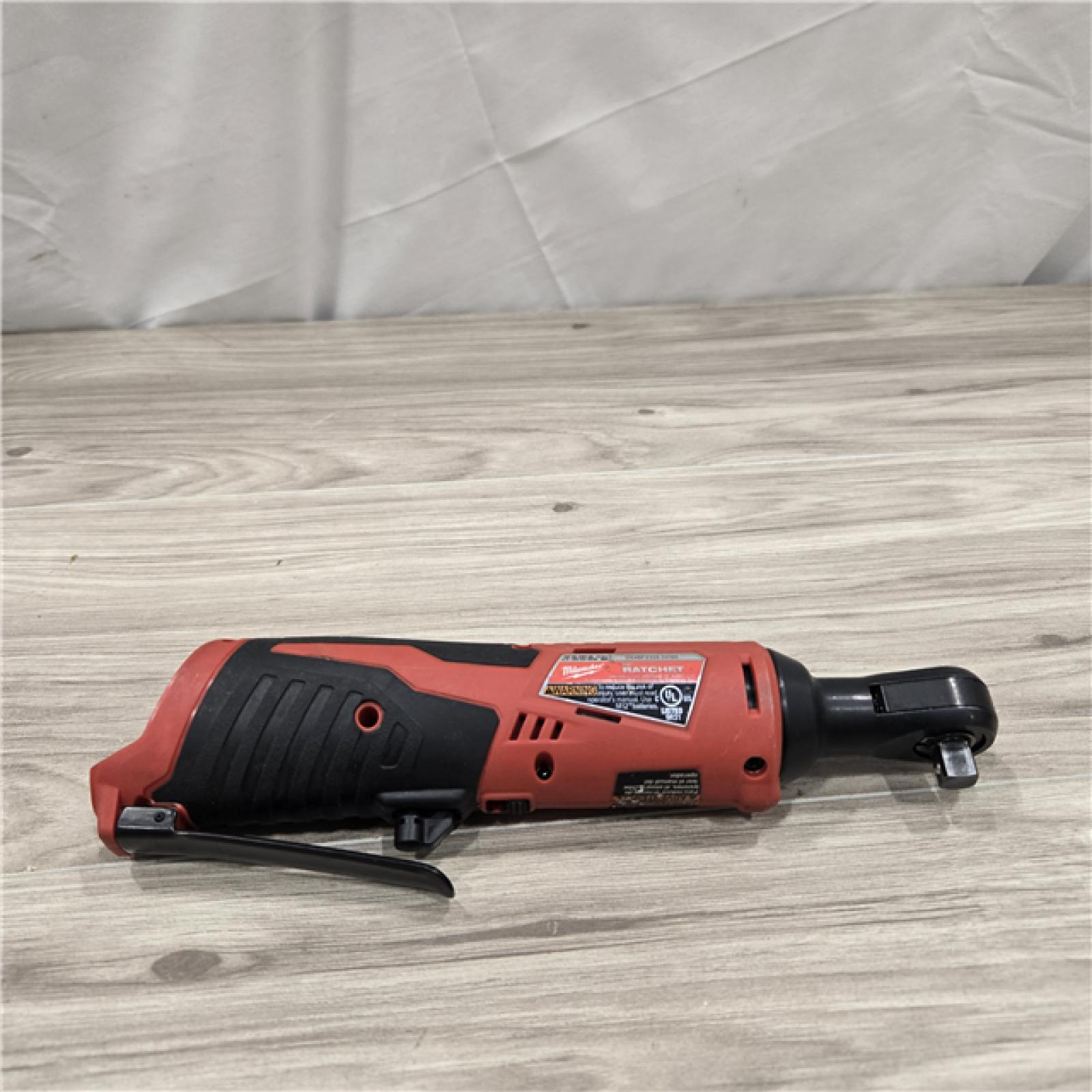 AS-IS MILWAUKEE 2457-20 .38 in. M12 Cordless Ratchet (Tool-Only)
