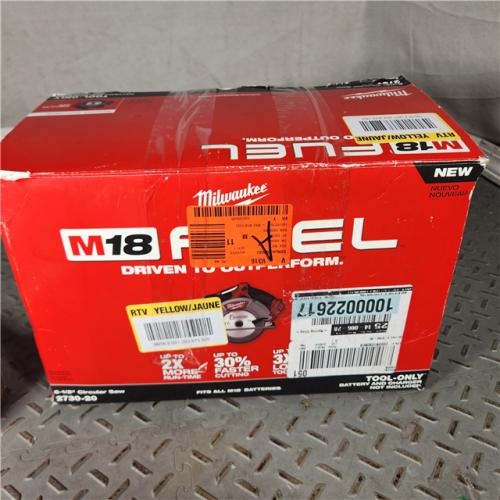 Houston location- AS-IS Milwaukee M18 FUEL 6-1/2 in. Cordless Brushless Circular Saw Tool Only