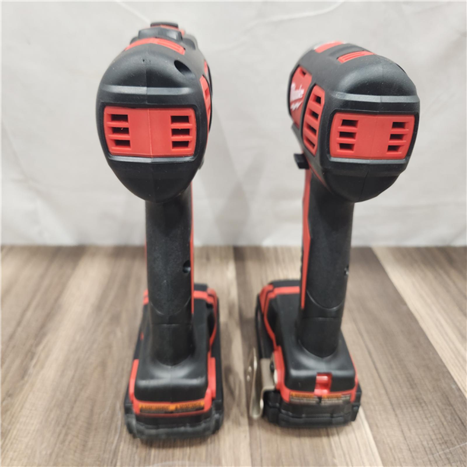 AS-IS- Milwaukee 18V Cordless Brushed 2-Tool Drill/Driver and Impact Driver Kit