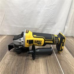 AS-IS DEWALT 20V MAX XR Cordless Brushless 4.5 in. Slide Switch Small Angle Grinder with Kickback Brake (Tool Only)