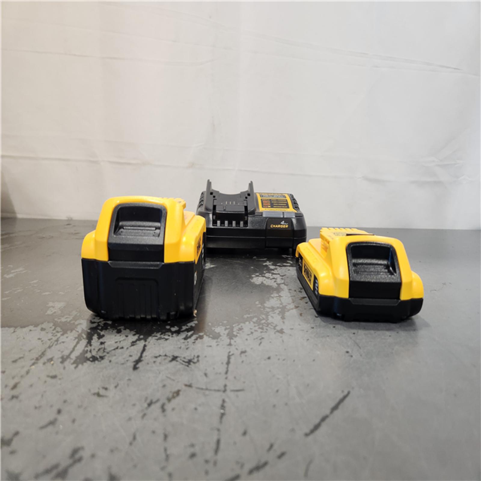 AS-IS- DEWALT 20V MAX Lithium-Ion Battery Kit with 5.0Ah and 2.0Ah Battery and Charger