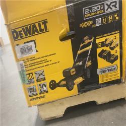 Dallas Location - As-Is 2x20V MAX 21 in. Cordless Battery Powered Self Propelled Lawn Mower Kit with (2) 10 Ah Batteries and Chargers