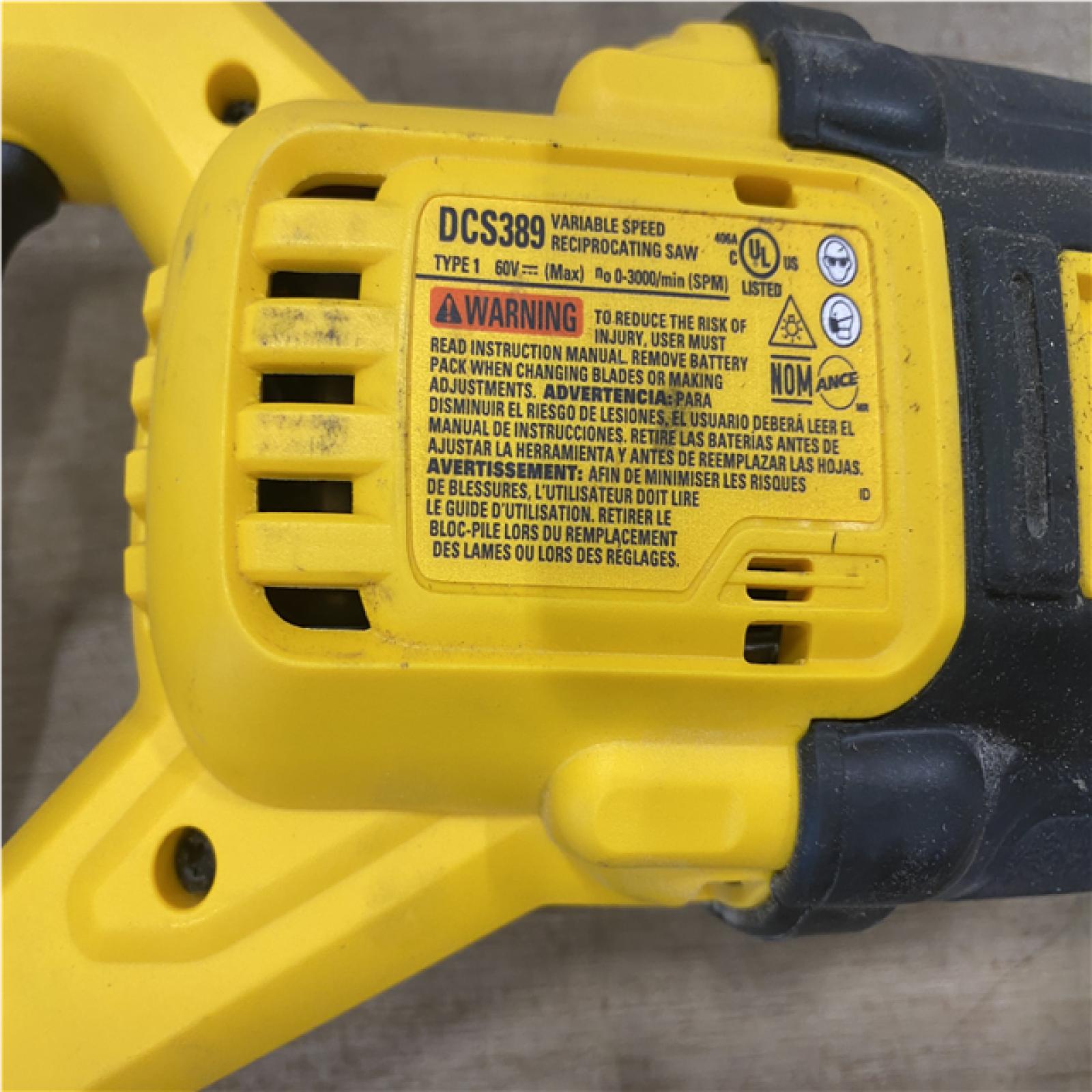 AS-IS DEWALT FLEXVOLT 60V MAX Cordless Brushless Reciprocating Saw (Tool Only)