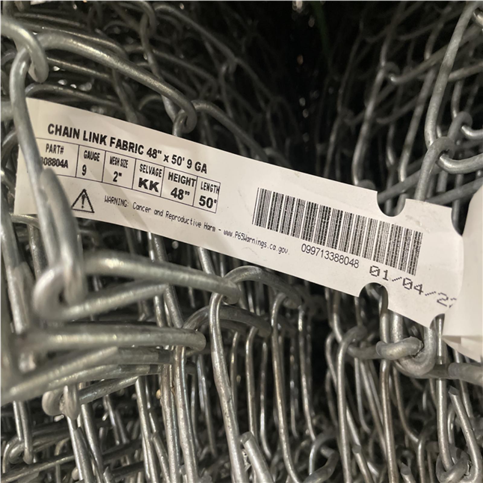 DALLAS LOCATION-  YARDGARD 48X50 ft.  9 gauge Chain Link Fence (15 UNITS)