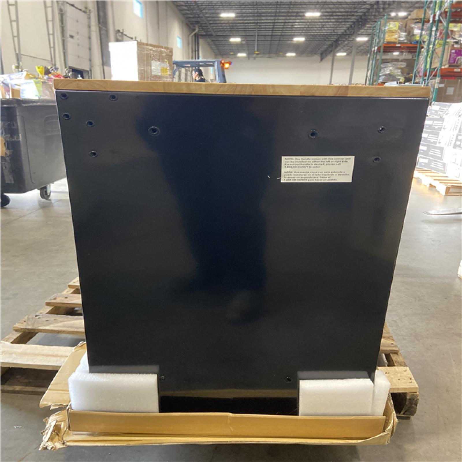 DALLAS LOCATION - Husky Modular Tool Storage 52 in. W x 20 in. D Standard Duty Black Mobile Workbench Cabinet