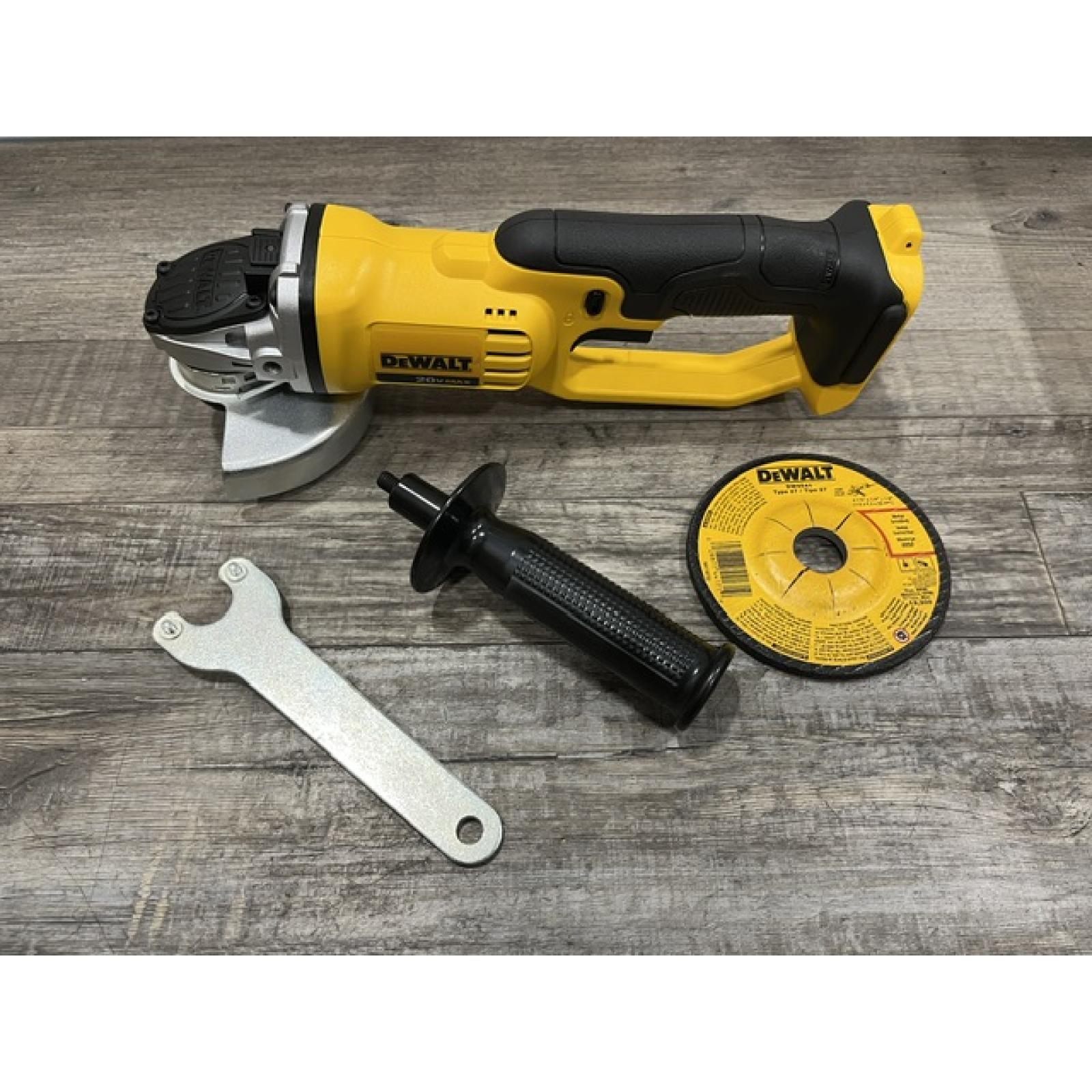 AS-IS DEWALT 20V MAX Cordless 4.5 in. - 5 in. Angle Grinder (Tool Only)