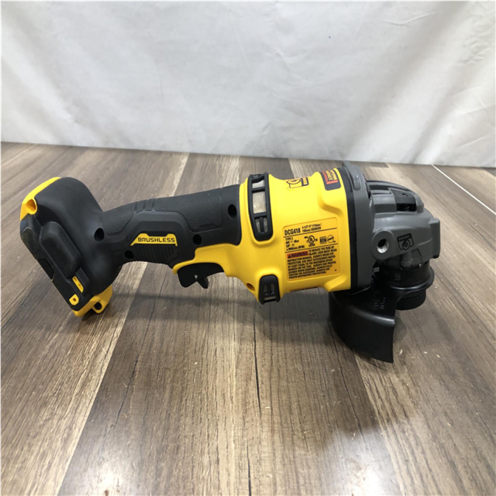 AS-IS DEWALT FLEXVOLT 60V MAX Cordless Brushless 4.5 in. to 6 in. Small Angle Grinder with Kickback Brake (Tool Only)