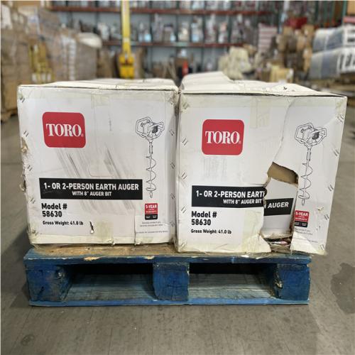DALLAS LOCATION- AS-IS TORO 52 cc 2-Cycle Earth Auger Powerhead with 8 in. Auger (2 UNITS)