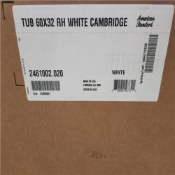 Phoenix NEW American Standard Cambridge 60 in. x 32 in. Soaking Bathtub with Right Hand Drain in White