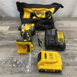 AS-IS DEWALT Atomic 20V Max Lithium-Ion Brushless Cordless Compact 1/4 in. Impact Driver Kit