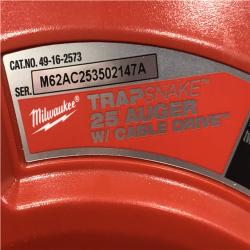 AS-IS  Milwaukee Trap Snake Auger Drain Cleaning Kit