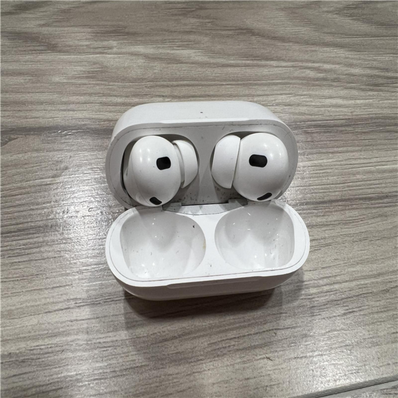 AS-IS Apple AirPods Pro (2nd Generation) with the USB-C MagSafe Charging Case