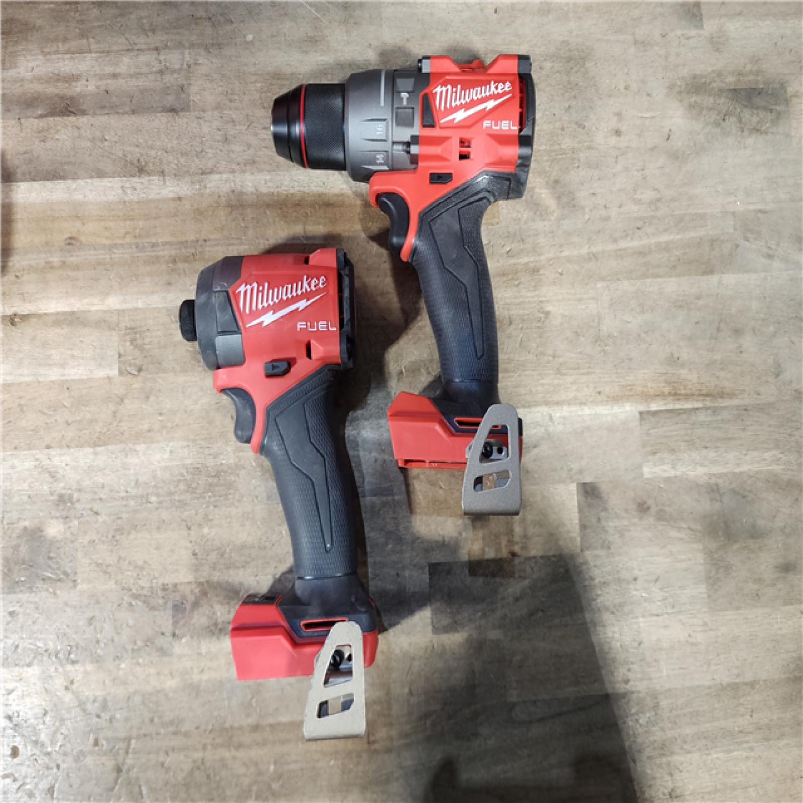HOUSTON LOCATION - AS-IS MILWAUKEE FUEL 18V Lithium-Ion Brushless Cordless Hammer Drill and Impact Driver Combo Kit