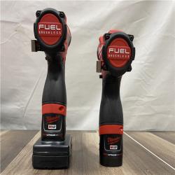 AS-IS Milwaukee FUEL 12-Volt Lithium-Ion Brushless Cordless Hammer Drill and Impact Driver Combo Kit