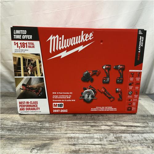 NEW - Milwaukee 18-Volt Lithium-Ion Cordless (6-Tool) Combo Kit