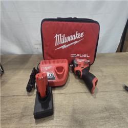 AS-IS Milwaukee FUEL 12V Li-Ion Brushless Cordless Stubby 3/8 in. Impact Wrench Kit