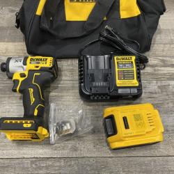 AS-IS DEWALT 20-Volt Maximum XR Lithium-Ion Cordless Brushless 1/4 in. 3-Speed Impact Driver Kit