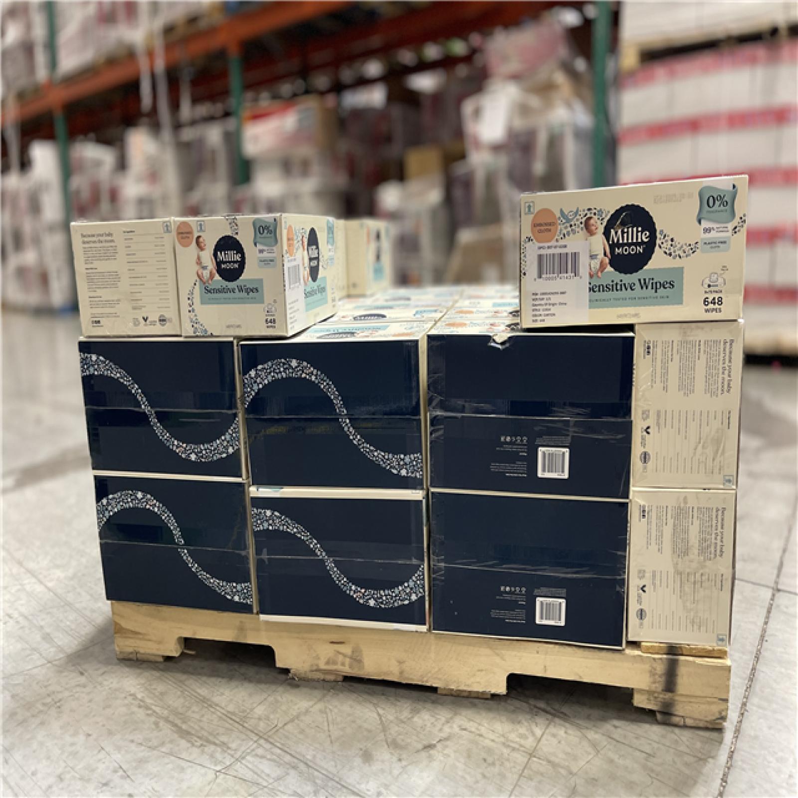 DALLAS LOCATION- Millie Moon Sensitive Wipes PALLET-(51 CASES)