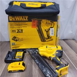 AS-IS  DEWALT 20V MAX XR 15 Ga. Cordless 34 Deg Nailer 20 V