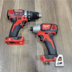 AS-IS Milwaukee M18 18V Cordless Brushed 2 Tool Drill/Driver and Impact Driver Kit