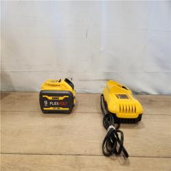 AS-IS- DEWALT 20V/60V MAX FLEXVOLT Lithium-Ion 9.0Ah Battery and Charger Starter Kit
