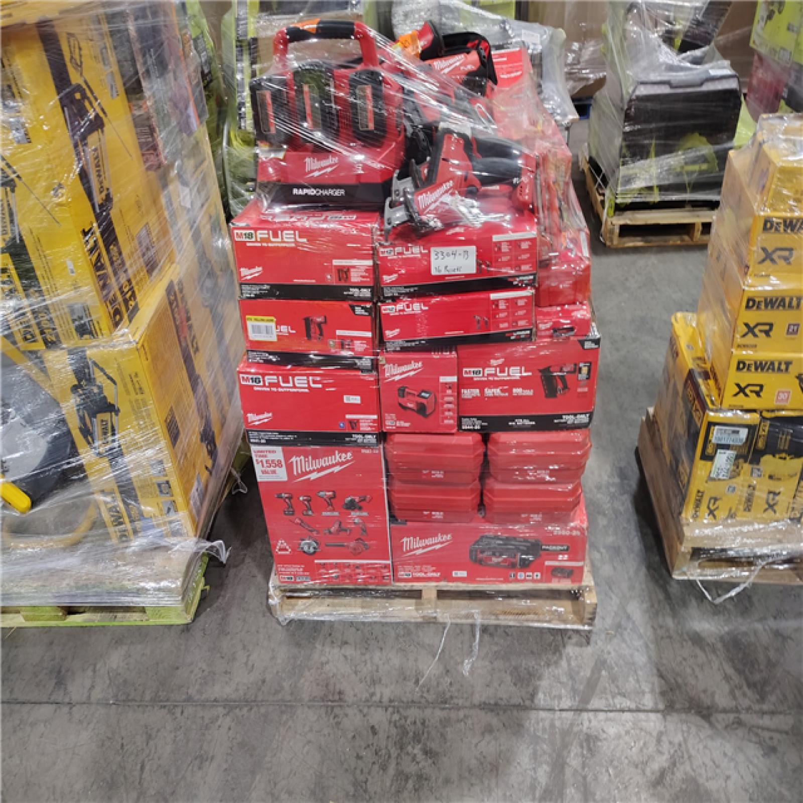 Pittston Location As-Is Power Tools Partial Truckload (16 Pallets) 3304-B