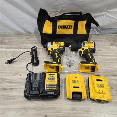 LIKE NEW! - Dewalt DCK225D2 20V MAX ATOMIC Cordless Drill Driver and Impact Driver Combo Kit