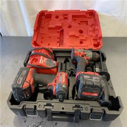 AS-IS - MILWAUKEE FUEL 18V Lithium-Ion Brushless Cordless Hammer Drill and Impact Driver Combo Kit