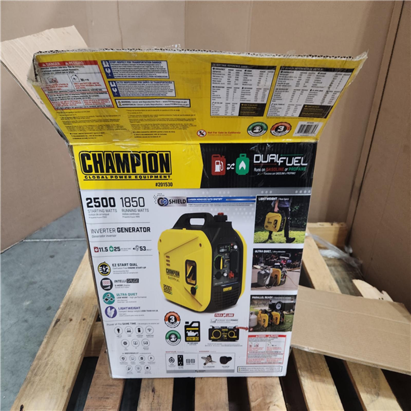 CALIFORNIA AS-IS CHAMPION GENERATOR