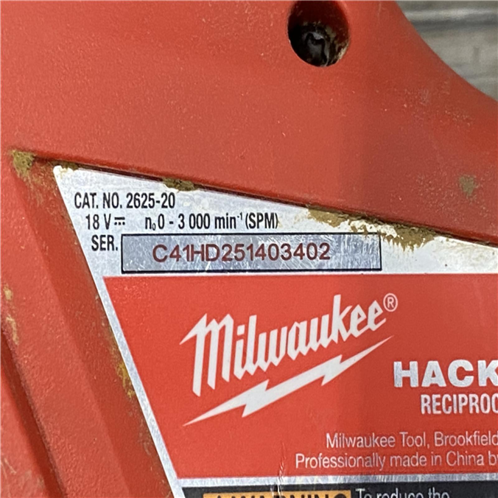 AS-IS Milwaukee 18V Lithium-Ion Cordless HACKZALL Reciprocating Saw (Tool-Only)