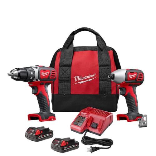 Phoenix NEW Milwaukee M18 18V Lithium-Ion Cordless Drill Driver/Impact Driver Combo Kit (2-Tool) W/ Two 1.5Ah Batteries  Charger Tool Bag