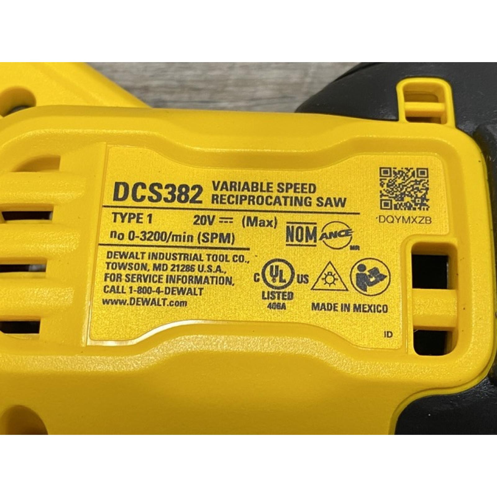 AS-IS DEWALT 20V MAX Cordless Brushless Reciprocating Saw (Tool Only)