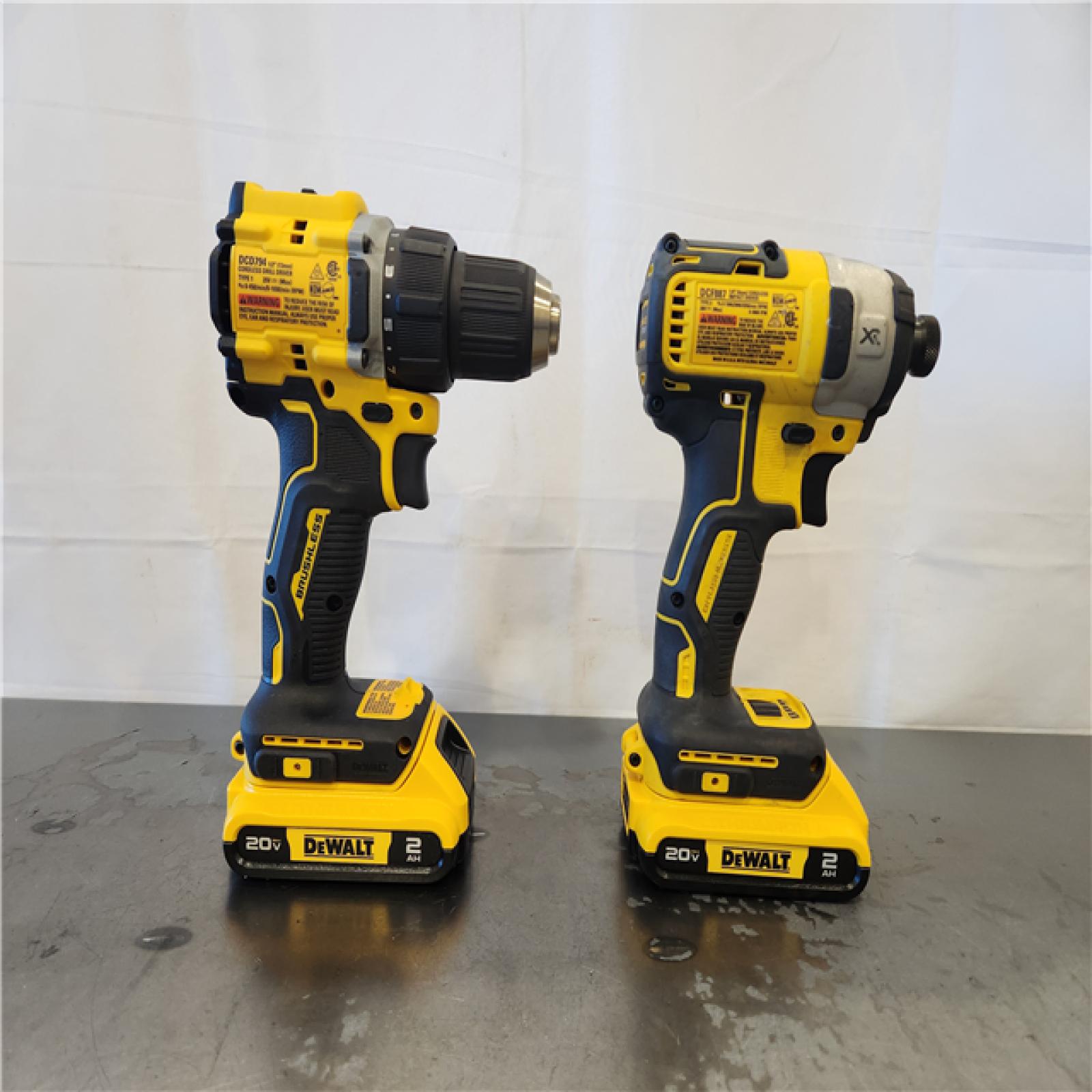 AS-IS- DEWALT ATOMIC 20-Volt MAX Lithium-Ion Cordless Combo Kit