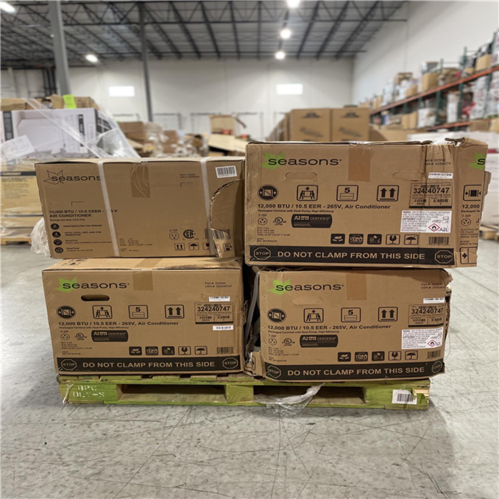DALLAS LOCATION - AS-IS MIXED AIR CONDITIONER PALLET -(4 UNITS)